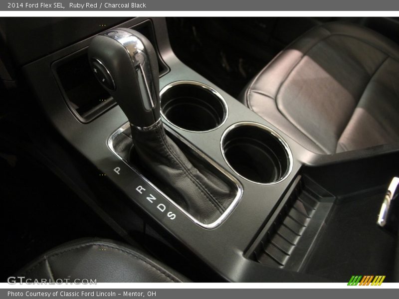 Ruby Red / Charcoal Black 2014 Ford Flex SEL