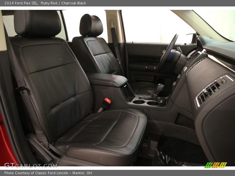 Ruby Red / Charcoal Black 2014 Ford Flex SEL