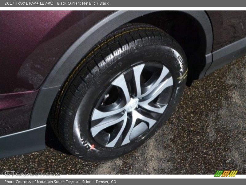 Black Current Metallic / Black 2017 Toyota RAV4 LE AWD
