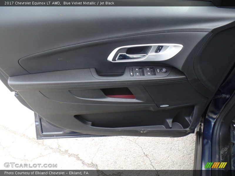 Blue Velvet Metallic / Jet Black 2017 Chevrolet Equinox LT AWD