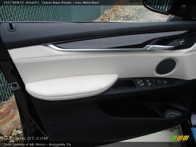 Carbon Black Metallic / Ivory White/Black 2017 BMW X5 xDrive35i