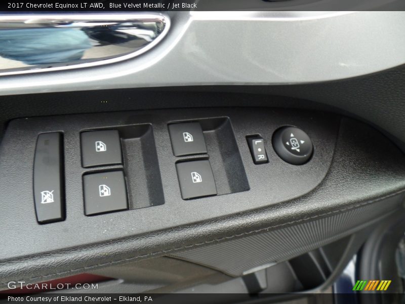 Blue Velvet Metallic / Jet Black 2017 Chevrolet Equinox LT AWD