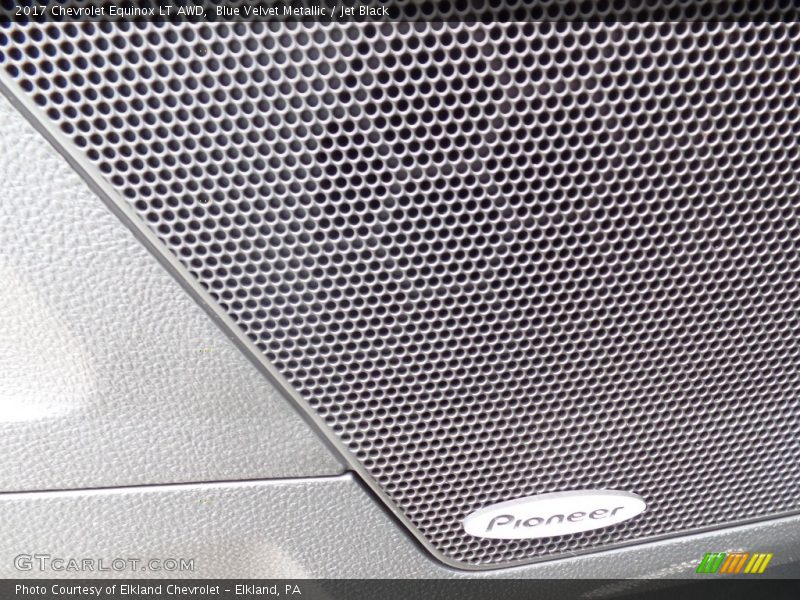 Blue Velvet Metallic / Jet Black 2017 Chevrolet Equinox LT AWD