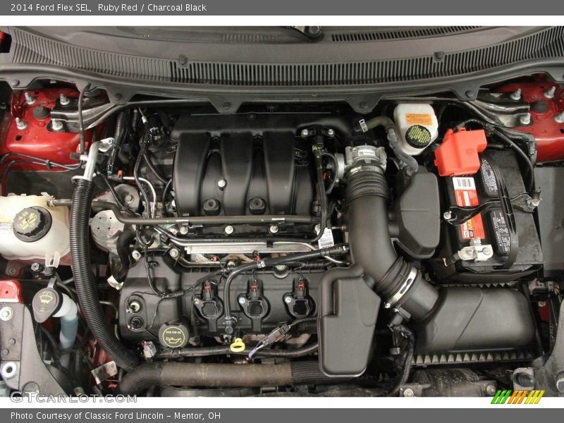 Ruby Red / Charcoal Black 2014 Ford Flex SEL