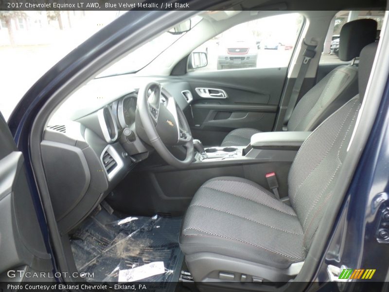 Blue Velvet Metallic / Jet Black 2017 Chevrolet Equinox LT AWD
