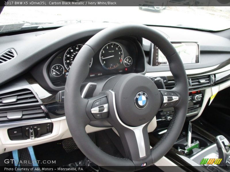 Carbon Black Metallic / Ivory White/Black 2017 BMW X5 xDrive35i