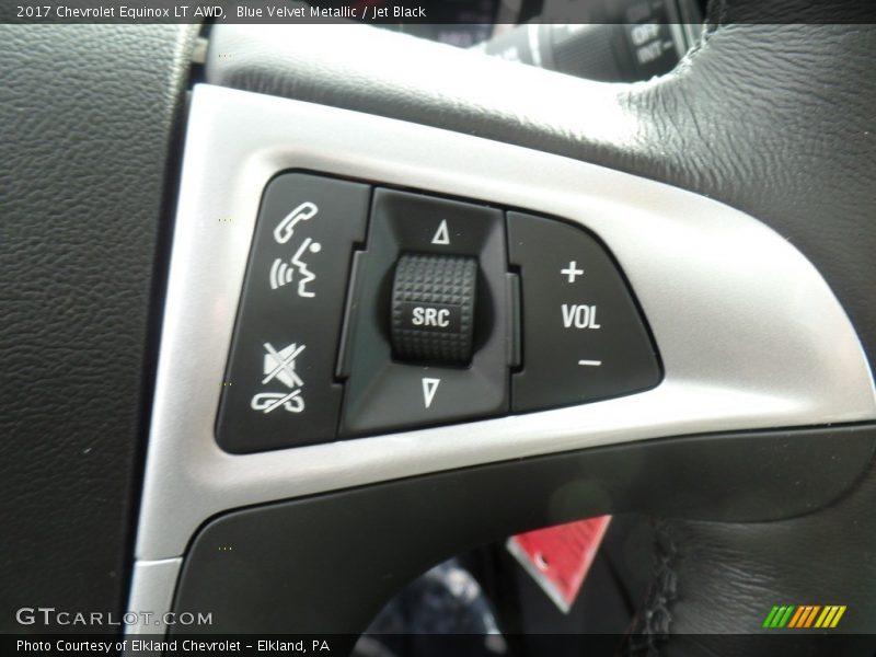 Blue Velvet Metallic / Jet Black 2017 Chevrolet Equinox LT AWD