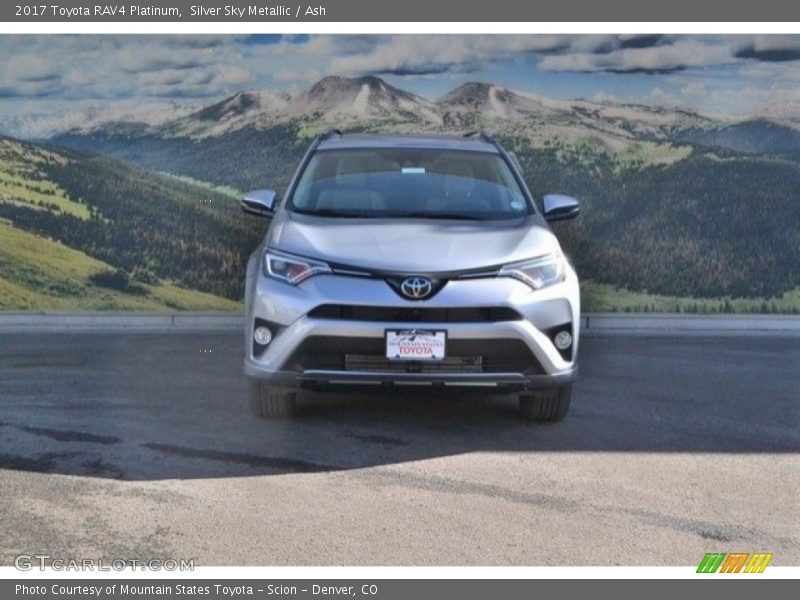 Silver Sky Metallic / Ash 2017 Toyota RAV4 Platinum