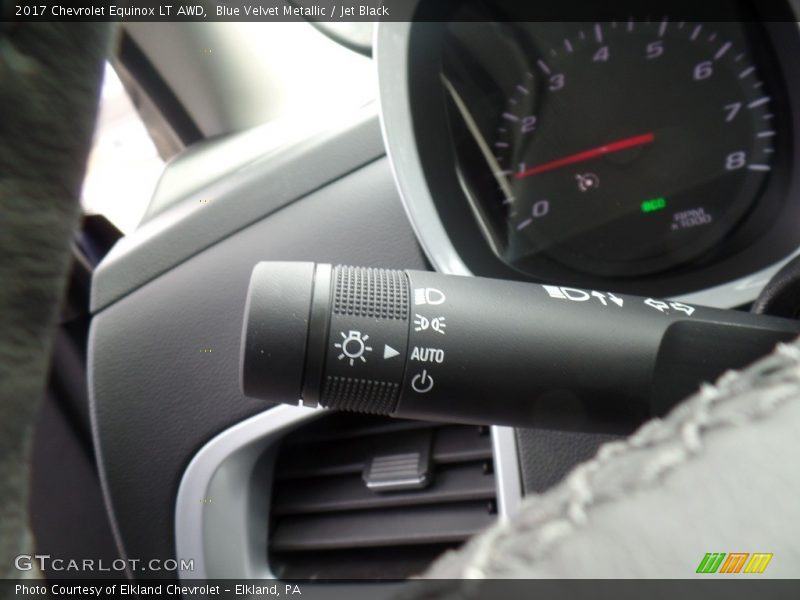 Blue Velvet Metallic / Jet Black 2017 Chevrolet Equinox LT AWD
