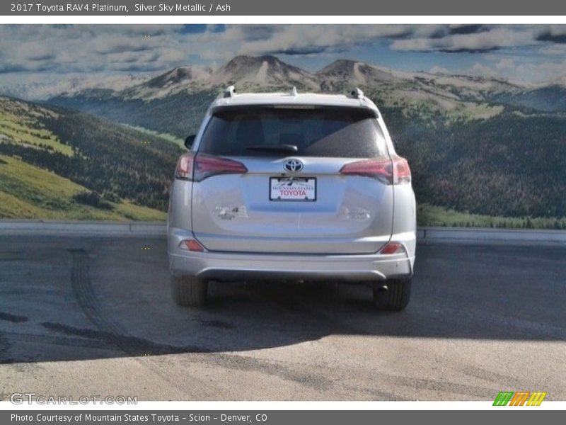 Silver Sky Metallic / Ash 2017 Toyota RAV4 Platinum
