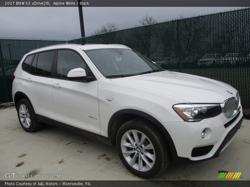 Alpine White / Black 2017 BMW X3 xDrive28i