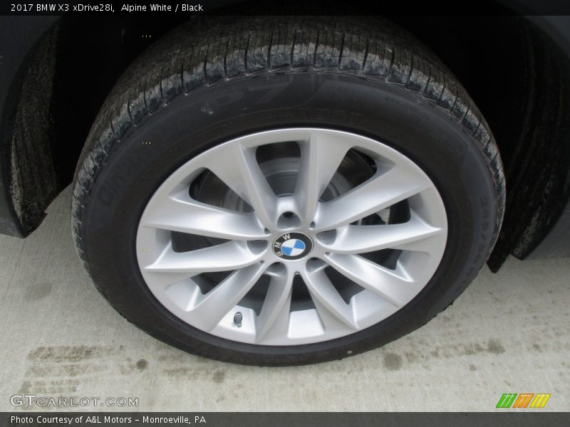Alpine White / Black 2017 BMW X3 xDrive28i