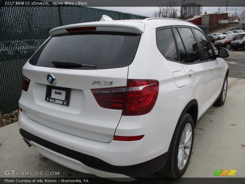 Alpine White / Black 2017 BMW X3 xDrive28i