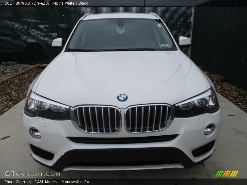 Alpine White / Black 2017 BMW X3 xDrive28i