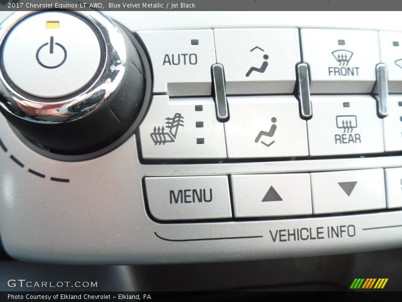 Blue Velvet Metallic / Jet Black 2017 Chevrolet Equinox LT AWD
