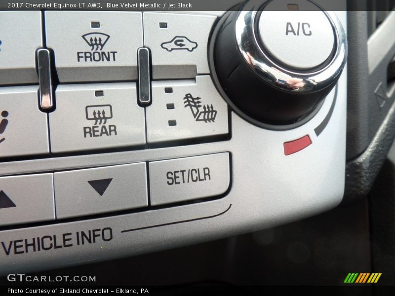 Blue Velvet Metallic / Jet Black 2017 Chevrolet Equinox LT AWD