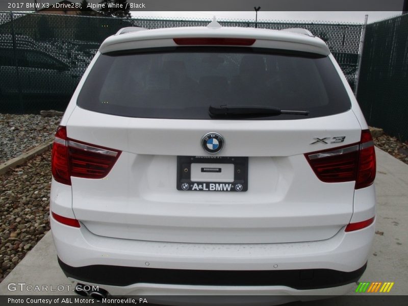 Alpine White / Black 2017 BMW X3 xDrive28i