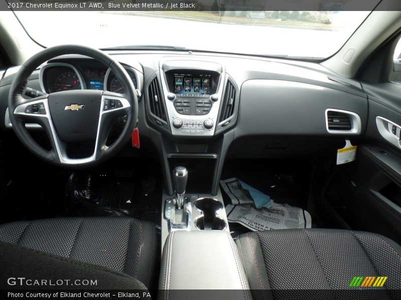 Blue Velvet Metallic / Jet Black 2017 Chevrolet Equinox LT AWD