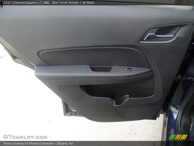 Blue Velvet Metallic / Jet Black 2017 Chevrolet Equinox LT AWD