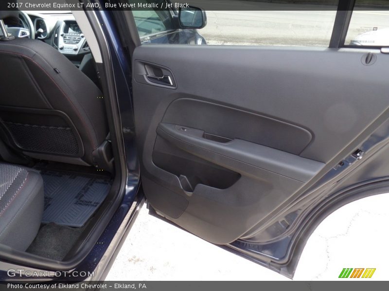 Blue Velvet Metallic / Jet Black 2017 Chevrolet Equinox LT AWD
