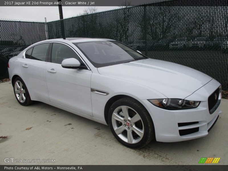 Glacier White / Jet 2017 Jaguar XE 20d Prestige AWD