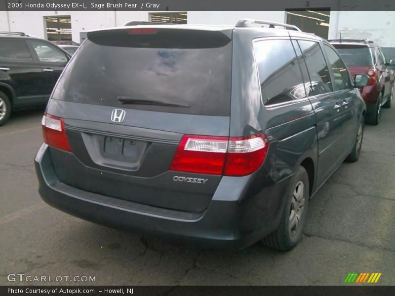 Sage Brush Pearl / Gray 2005 Honda Odyssey EX-L
