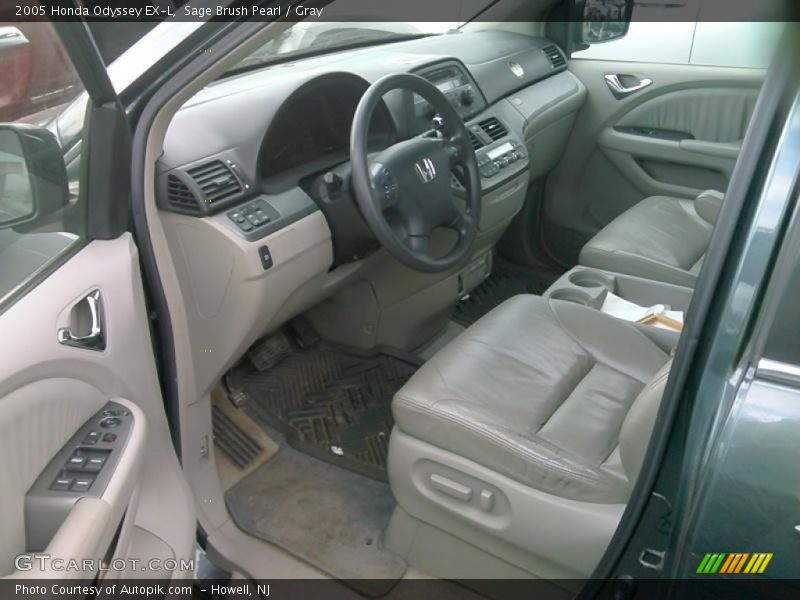 Sage Brush Pearl / Gray 2005 Honda Odyssey EX-L
