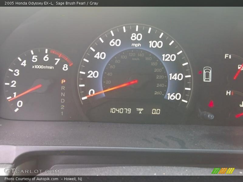 Sage Brush Pearl / Gray 2005 Honda Odyssey EX-L