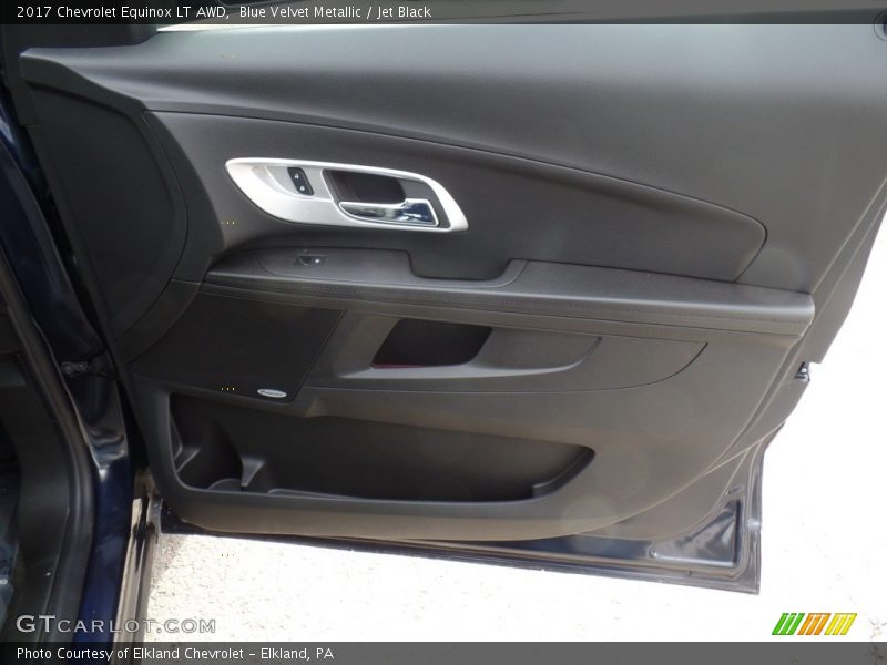 Blue Velvet Metallic / Jet Black 2017 Chevrolet Equinox LT AWD