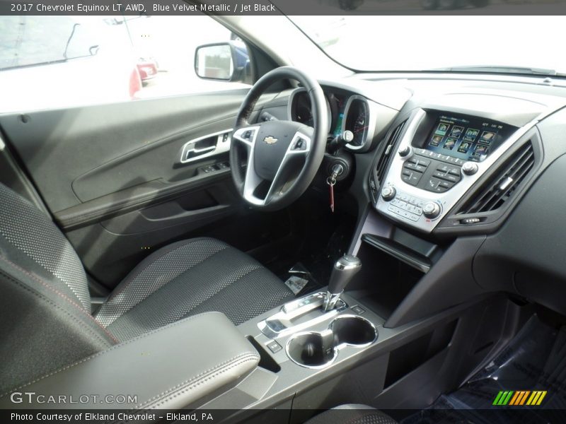 Blue Velvet Metallic / Jet Black 2017 Chevrolet Equinox LT AWD