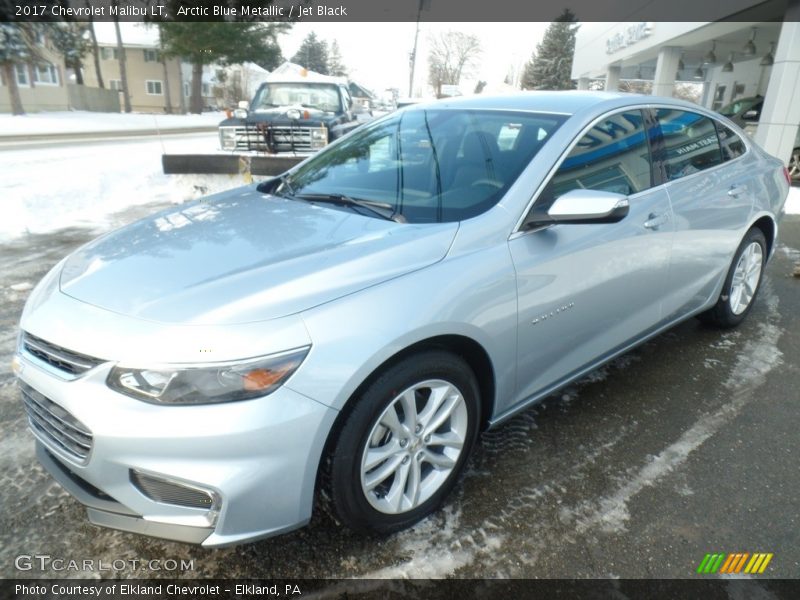 Arctic Blue Metallic / Jet Black 2017 Chevrolet Malibu LT