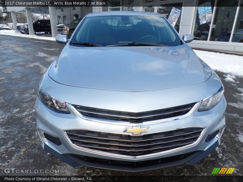 Arctic Blue Metallic / Jet Black 2017 Chevrolet Malibu LT