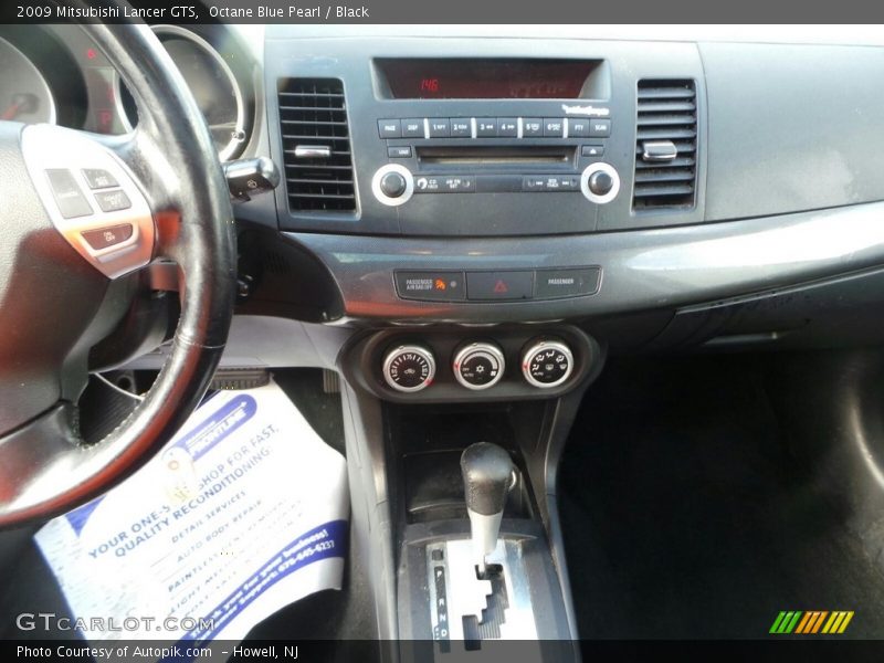 Octane Blue Pearl / Black 2009 Mitsubishi Lancer GTS