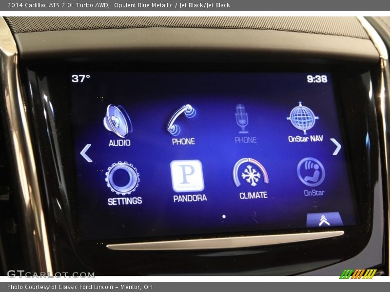 Opulent Blue Metallic / Jet Black/Jet Black 2014 Cadillac ATS 2.0L Turbo AWD