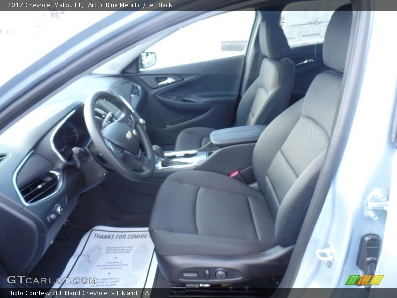 Arctic Blue Metallic / Jet Black 2017 Chevrolet Malibu LT