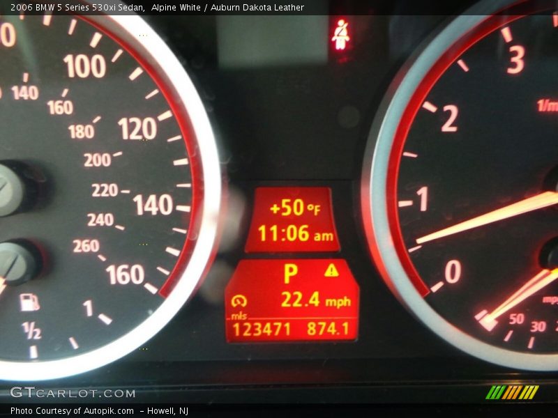 Alpine White / Auburn Dakota Leather 2006 BMW 5 Series 530xi Sedan