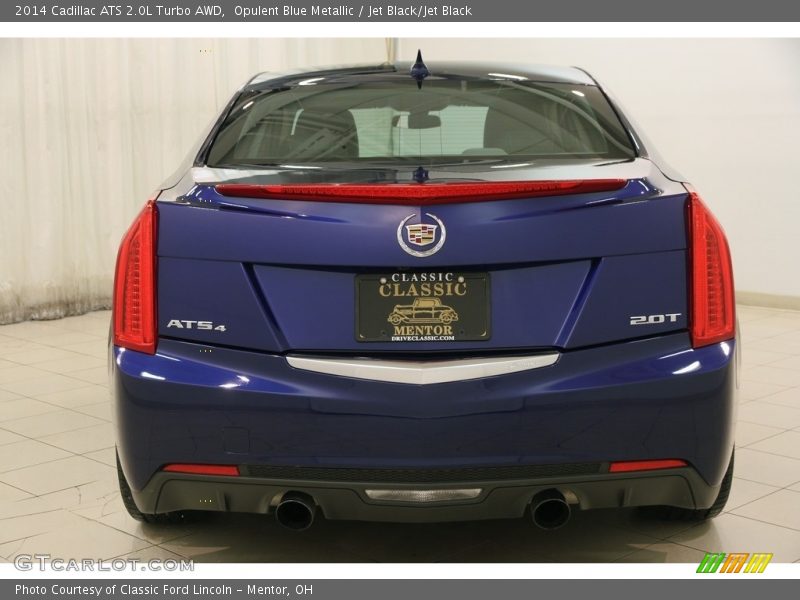 Opulent Blue Metallic / Jet Black/Jet Black 2014 Cadillac ATS 2.0L Turbo AWD