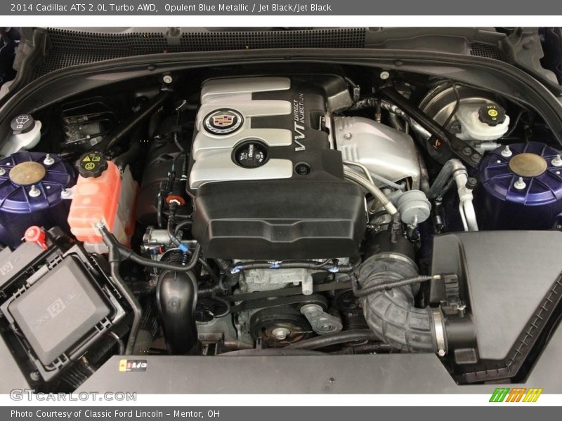 Opulent Blue Metallic / Jet Black/Jet Black 2014 Cadillac ATS 2.0L Turbo AWD