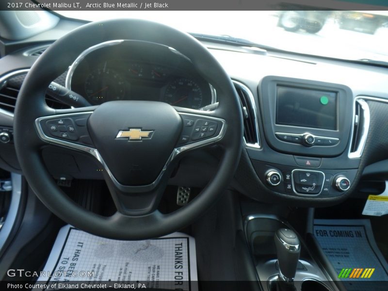 Arctic Blue Metallic / Jet Black 2017 Chevrolet Malibu LT