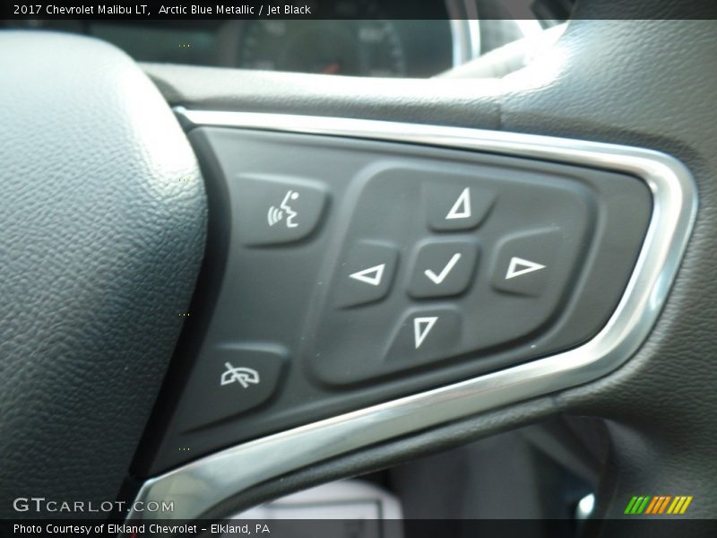 Arctic Blue Metallic / Jet Black 2017 Chevrolet Malibu LT