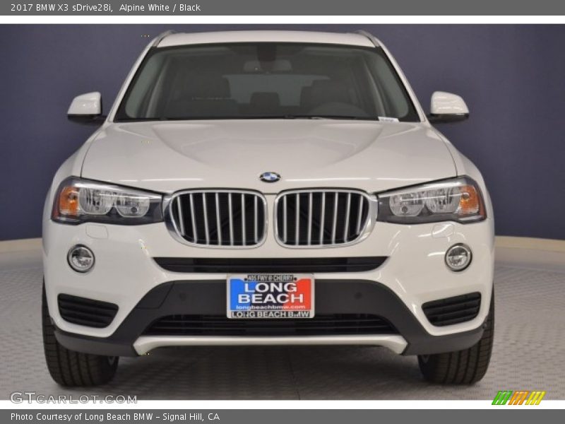 Alpine White / Black 2017 BMW X3 sDrive28i