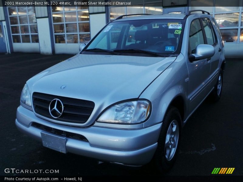 Brilliant Silver Metallic / Charcoal 2001 Mercedes-Benz ML 320 4Matic