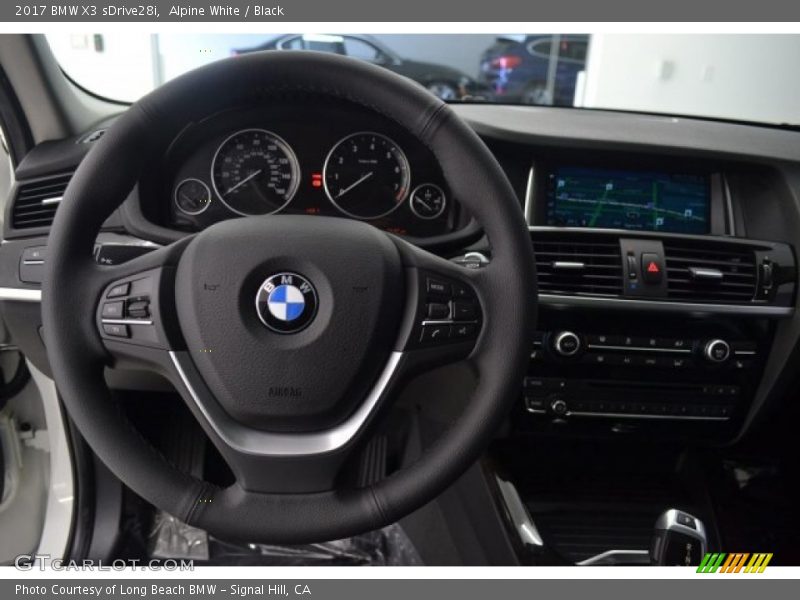 Alpine White / Black 2017 BMW X3 sDrive28i