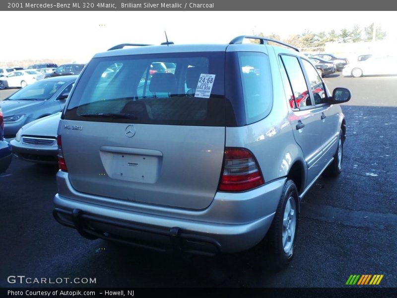 Brilliant Silver Metallic / Charcoal 2001 Mercedes-Benz ML 320 4Matic