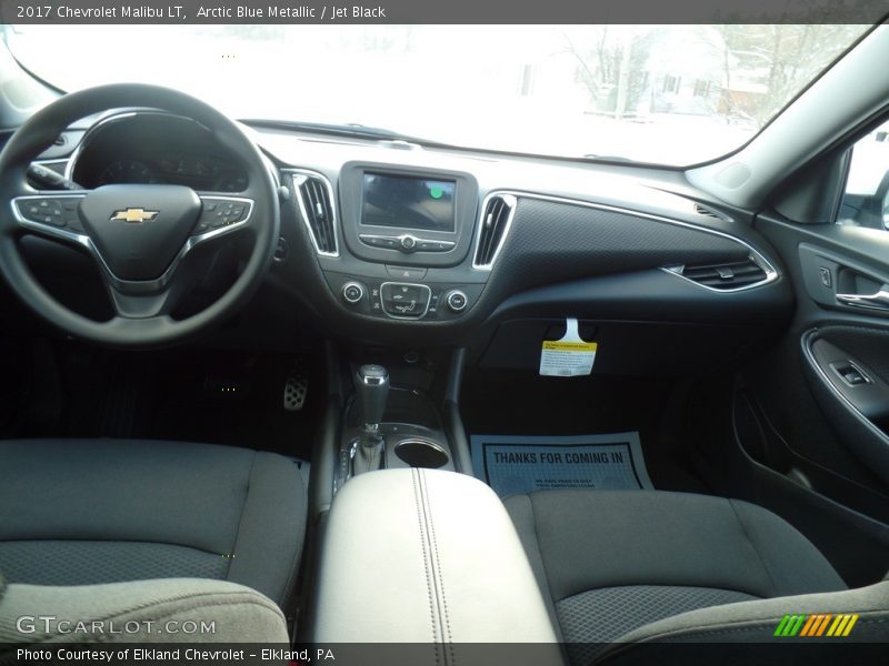 Arctic Blue Metallic / Jet Black 2017 Chevrolet Malibu LT