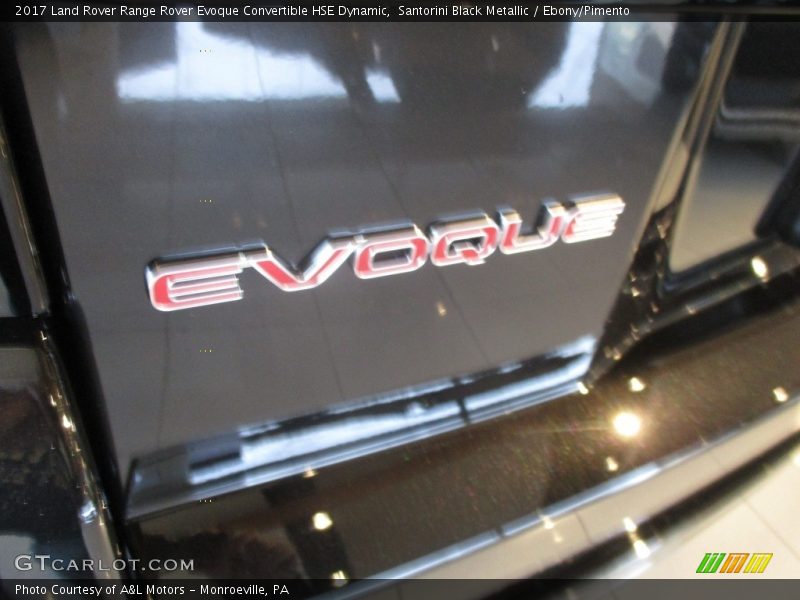 Santorini Black Metallic / Ebony/Pimento 2017 Land Rover Range Rover Evoque Convertible HSE Dynamic