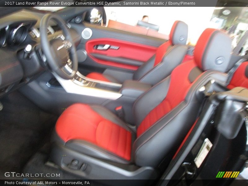 Santorini Black Metallic / Ebony/Pimento 2017 Land Rover Range Rover Evoque Convertible HSE Dynamic