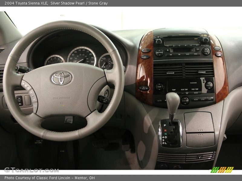 Silver Shadow Pearl / Stone Gray 2004 Toyota Sienna XLE