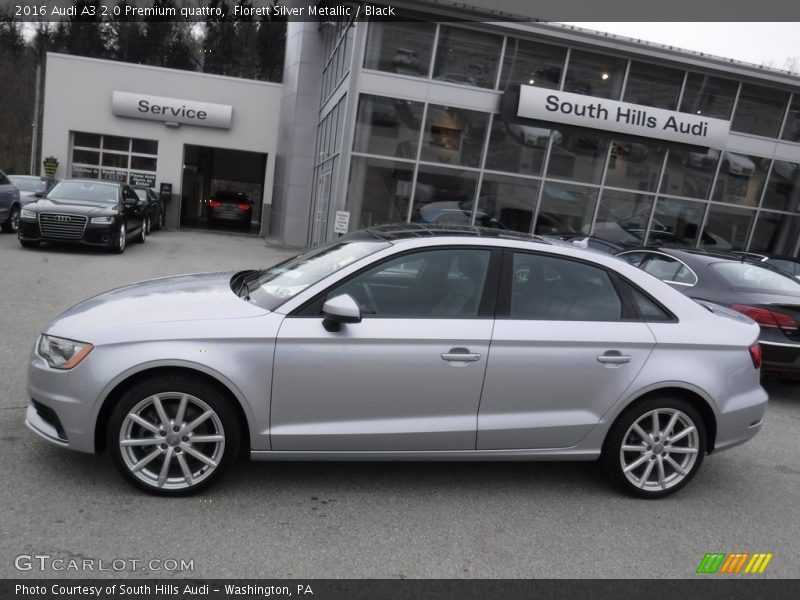 Florett Silver Metallic / Black 2016 Audi A3 2.0 Premium quattro