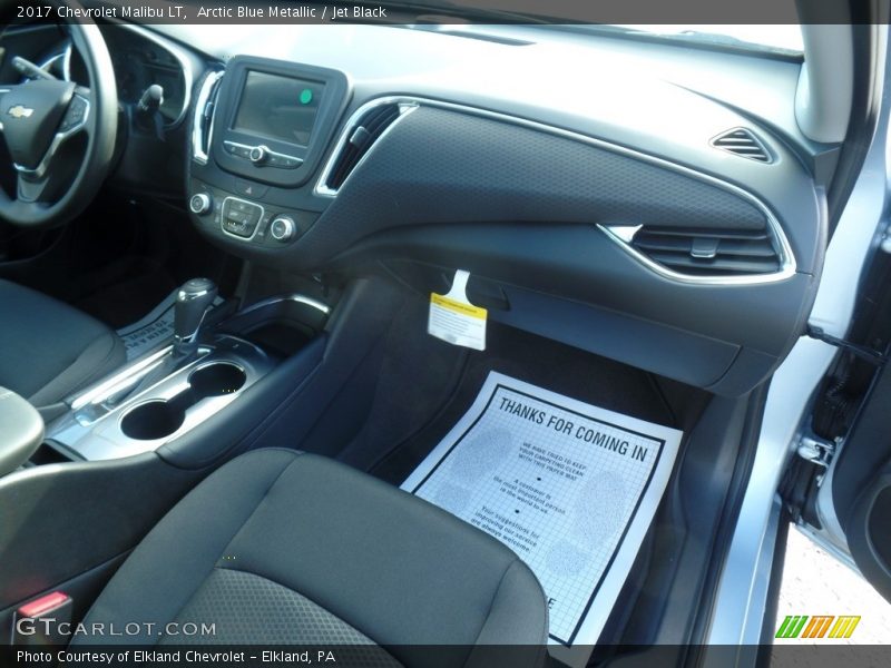 Arctic Blue Metallic / Jet Black 2017 Chevrolet Malibu LT
